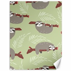 Sloths-pattern-design Canvas 36  X 48  by Salman4z