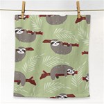 Sloths-pattern-design Face Towel Front