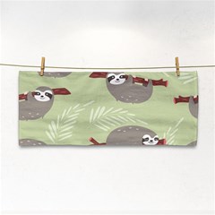 Sloths-pattern-design Hand Towel by Salman4z