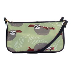 Sloths-pattern-design Shoulder Clutch Bag by Salman4z