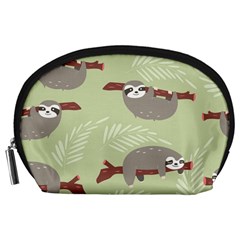 Sloths-pattern-design Accessory Pouch (large) by Salman4z