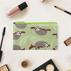 Sloths-pattern-design Cosmetic Bag (xs) by Salman4z