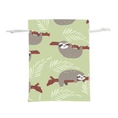 Sloths-pattern-design Lightweight Drawstring Pouch (s) by Salman4z