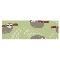 Sloths-pattern-design Banner And Sign 6  X 2  by Salman4z