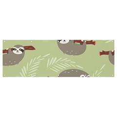 Sloths-pattern-design Banner And Sign 12  X 4 