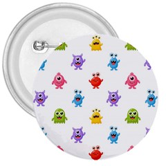 Seamless-pattern-cute-funny-monster-cartoon-isolated-white-background 3  Buttons by Salman4z