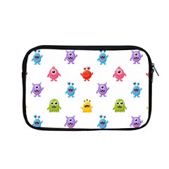 Seamless-pattern-cute-funny-monster-cartoon-isolated-white-background Apple Macbook Pro 13  Zipper Case by Salman4z