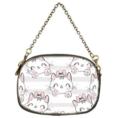 Cat-with-bow-pattern Chain Purse (two Sides) by Salman4z