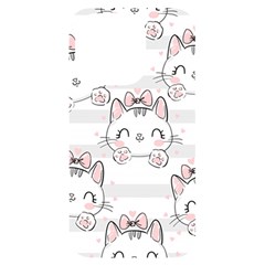 Cat-with-bow-pattern Iphone 14 Pro Black Uv Print Case by Salman4z