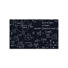 Mathematical-seamless-pattern-with-geometric-shapes-formulas Sticker (rectangular) by Salman4z