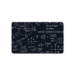 Mathematical-seamless-pattern-with-geometric-shapes-formulas Magnet (name Card) by Salman4z