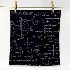 Mathematical-seamless-pattern-with-geometric-shapes-formulas Face Towel by Salman4z