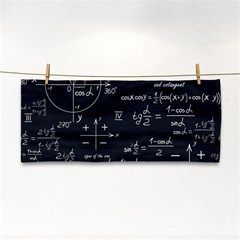 Mathematical-seamless-pattern-with-geometric-shapes-formulas Hand Towel by Salman4z