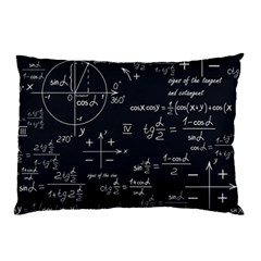 Mathematical-seamless-pattern-with-geometric-shapes-formulas Pillow Case by Salman4z