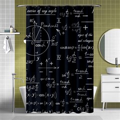 Mathematical-seamless-pattern-with-geometric-shapes-formulas Shower Curtain 48  X 72  (small)  by Salman4z