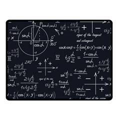 Mathematical-seamless-pattern-with-geometric-shapes-formulas Two Sides Fleece Blanket (small) by Salman4z