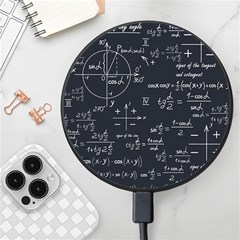 Mathematical-seamless-pattern-with-geometric-shapes-formulas Wireless Fast Charger(black) by Salman4z