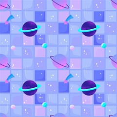 Seamless-pattern-pastel-galaxy-future Play Mat (square) by Salman4z