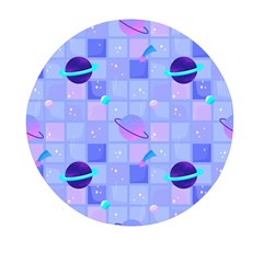 Seamless-pattern-pastel-galaxy-future Mini Round Pill Box (pack Of 3) by Salman4z