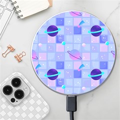 Seamless-pattern-pastel-galaxy-future Wireless Fast Charger(white) by Salman4z