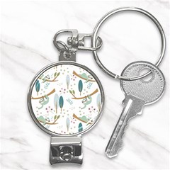 Pattern-sloth-woodland Nail Clippers Key Chain by Salman4z