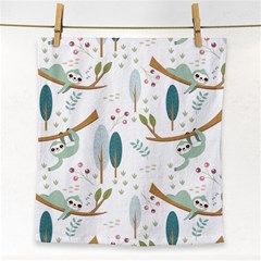 Pattern-sloth-woodland Face Towel by Salman4z