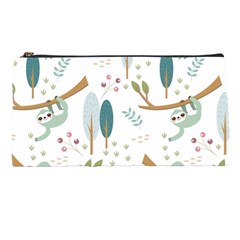 Pattern-sloth-woodland Pencil Case by Salman4z