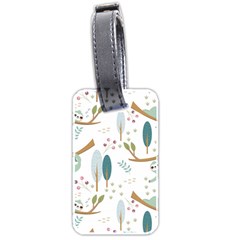 Pattern-sloth-woodland Luggage Tag (two Sides) by Salman4z