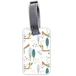 Pattern-sloth-woodland Luggage Tag (two sides) Back