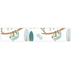 Pattern-sloth-woodland Large Premium Plush Fleece Scarf  by Salman4z