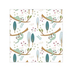 Pattern-sloth-woodland Square Satin Scarf (30  X 30 ) by Salman4z