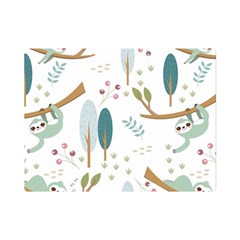 Pattern-sloth-woodland Premium Plush Fleece Blanket (mini) by Salman4z