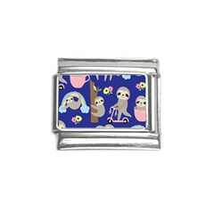 Hand-drawn-cute-sloth-pattern-background Italian Charm (9mm) by Salman4z