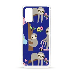 Hand-drawn-cute-sloth-pattern-background Samsung Galaxy S20 6 2 Inch Tpu Uv Case