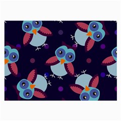 Owl-pattern-background Large Glasses Cloth (2 Sides) by Salman4z