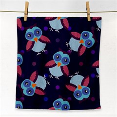 Owl-pattern-background Face Towel by Salman4z