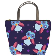 Owl-pattern-background Bucket Bag by Salman4z