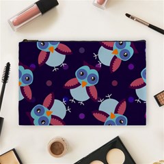 Owl-pattern-background Cosmetic Bag (large) by Salman4z