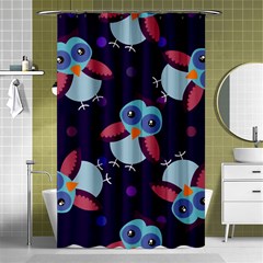 Owl-pattern-background Shower Curtain 48  X 72  (small)  by Salman4z