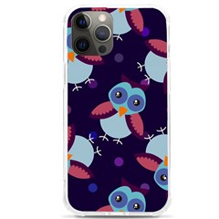 Owl-pattern-background Iphone 12 Pro Max Tpu Uv Print Case by Salman4z