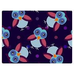 Owl-pattern-background Two Sides Premium Plush Fleece Blanket (extra Small)