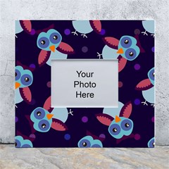 Owl-pattern-background White Wall Photo Frame 5  X 7 