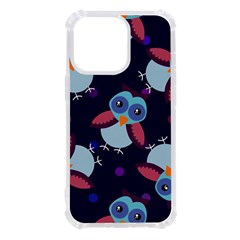 Owl-pattern-background Iphone 13 Pro Tpu Uv Print Case by Salman4z