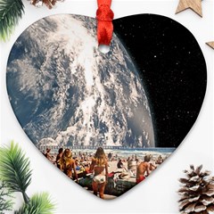 Astronomical Summer View Ornament (heart)