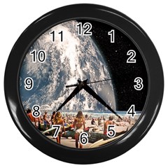 Astronomical Summer View Wall Clock (black) by Jack14