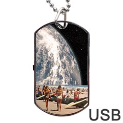 Astronomical Summer View Dog Tag Usb Flash (one Side) by Jack14