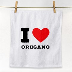 I Love Oregano Face Towel by ilovewhateva