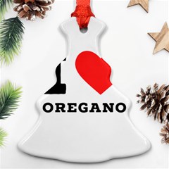 I Love Oregano Ornament (christmas Tree)  by ilovewhateva