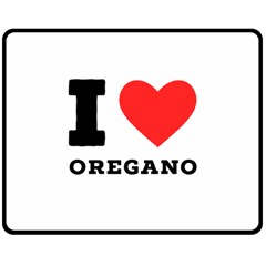 I Love Oregano Two Sides Fleece Blanket (medium) by ilovewhateva