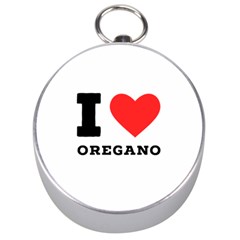 I Love Oregano Silver Compasses by ilovewhateva